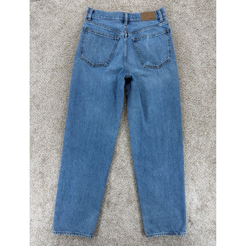 Madewell Baggy Straight Fit Jean Womens 26 Blue Light Wash High Rise 100% Cotton - Picture 3 of 13